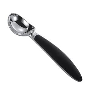 Ice Scoop with Black Handle Heavy Duty