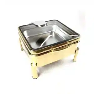 Chafing Dish 5.5L H/Y High Style Full Gold Square