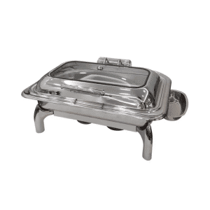 Chafing Dish 9L H/Y Luxury Full Silver Rectangular