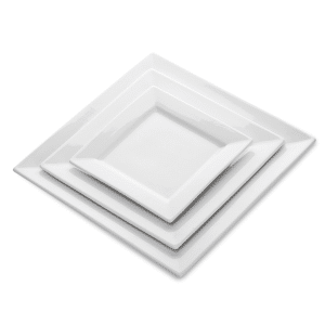 Ivory Porcelain Square Plate