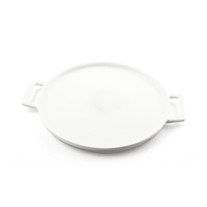 Ivory Porcelain Pizza Plate with Handle