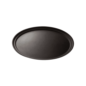 Camtread Black Non-Skid Oval Serving Tray Cambro