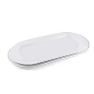 Ivory Porcelain Oval Rectangular Inner Plate