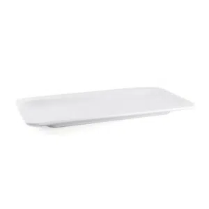 Ivory Porcelain Rectangular Two Edge Rim Plate