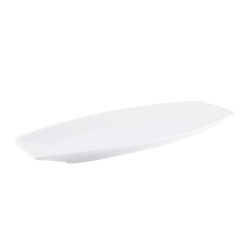 Ivory Porcelain Boat Rectangular Plate