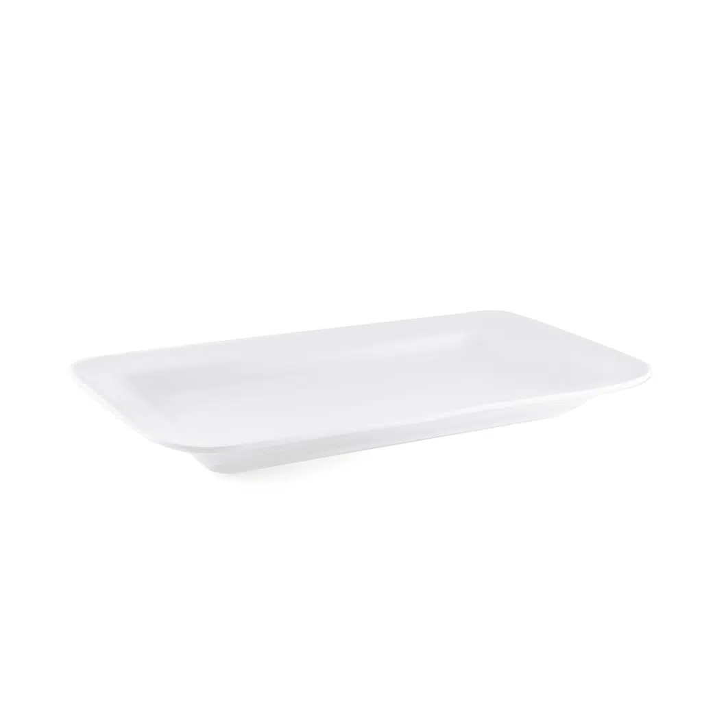 Ivory Porcelain Rectangular Buffet Plate