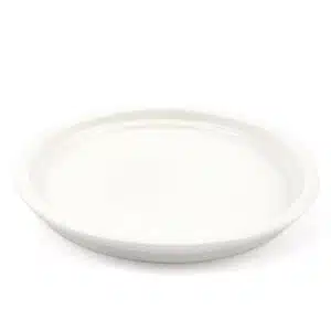 Ivory Porcelain Rim Stackable Plate