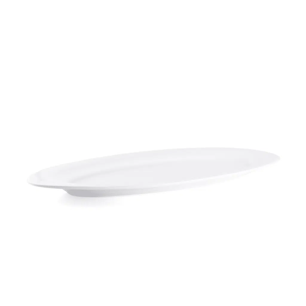 Ivory Porcelain Oval Buffet Plate
