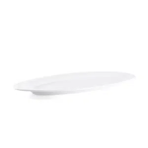 Ivory Porcelain Oval Buffet Plate