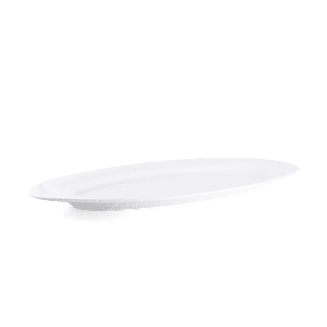 Ivory Porcelain Oval Buffet Plate