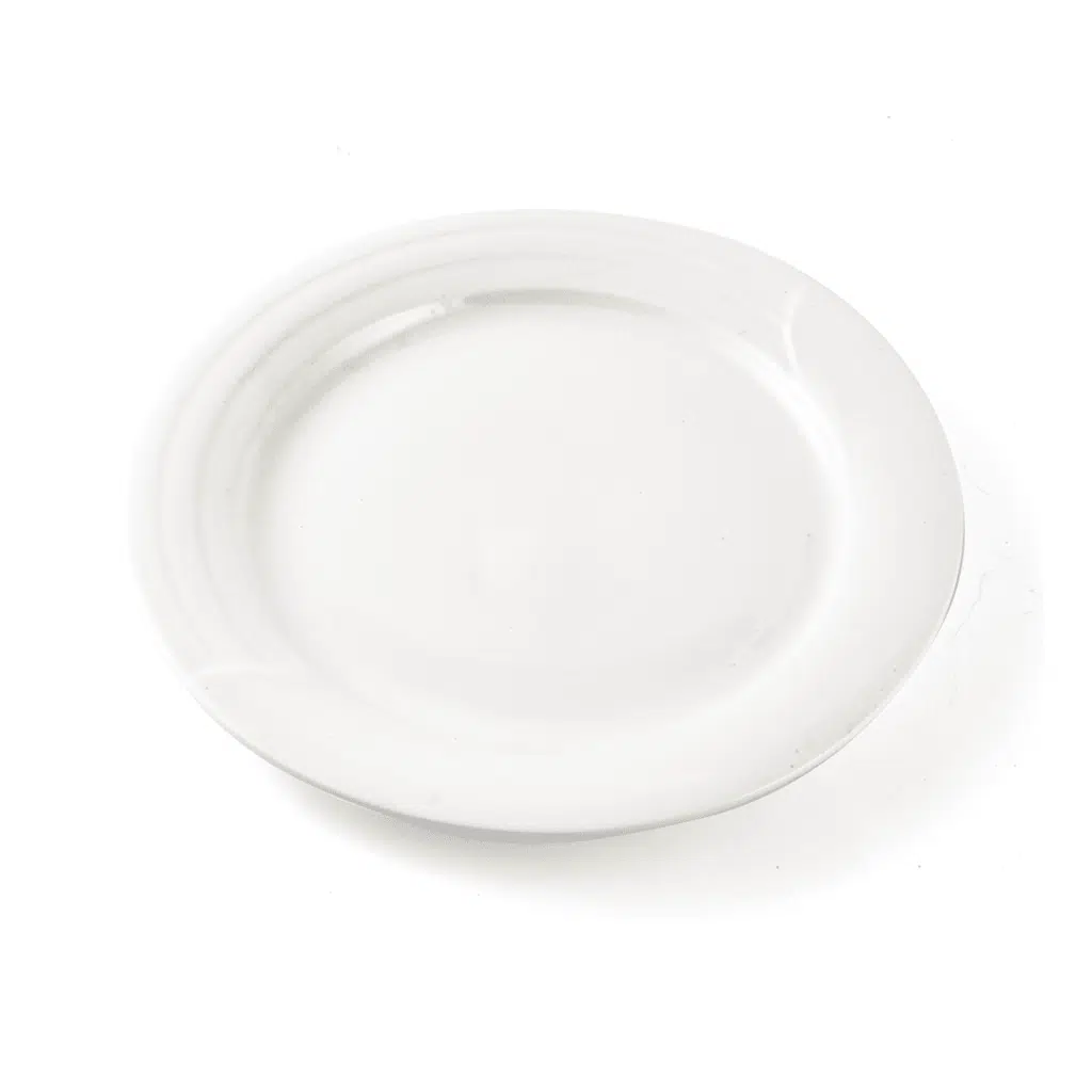 Ivory Porcelain Plate Castillo Design