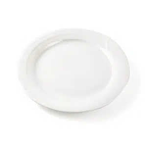 Ivory Porcelain Plate Castillo Design