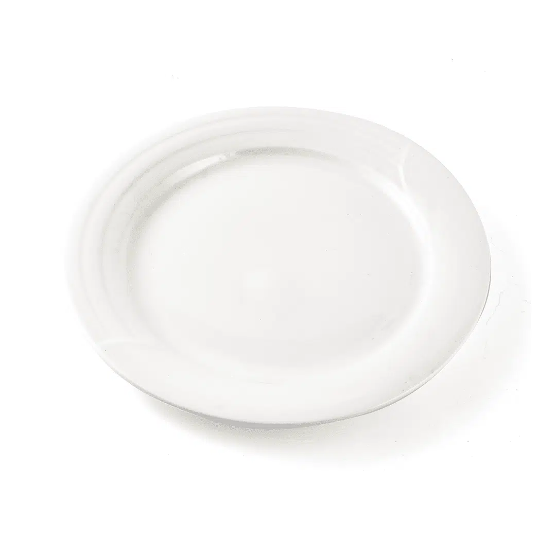 Ivory Porcelain Plate Castillo Design