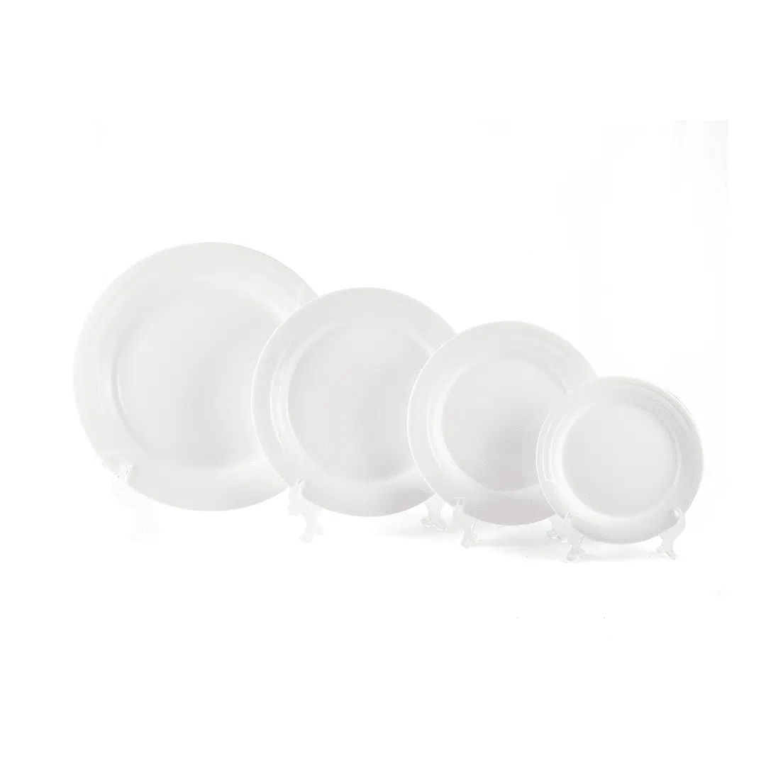 Ivory Porcelain Plate Castillo Design - Image 2