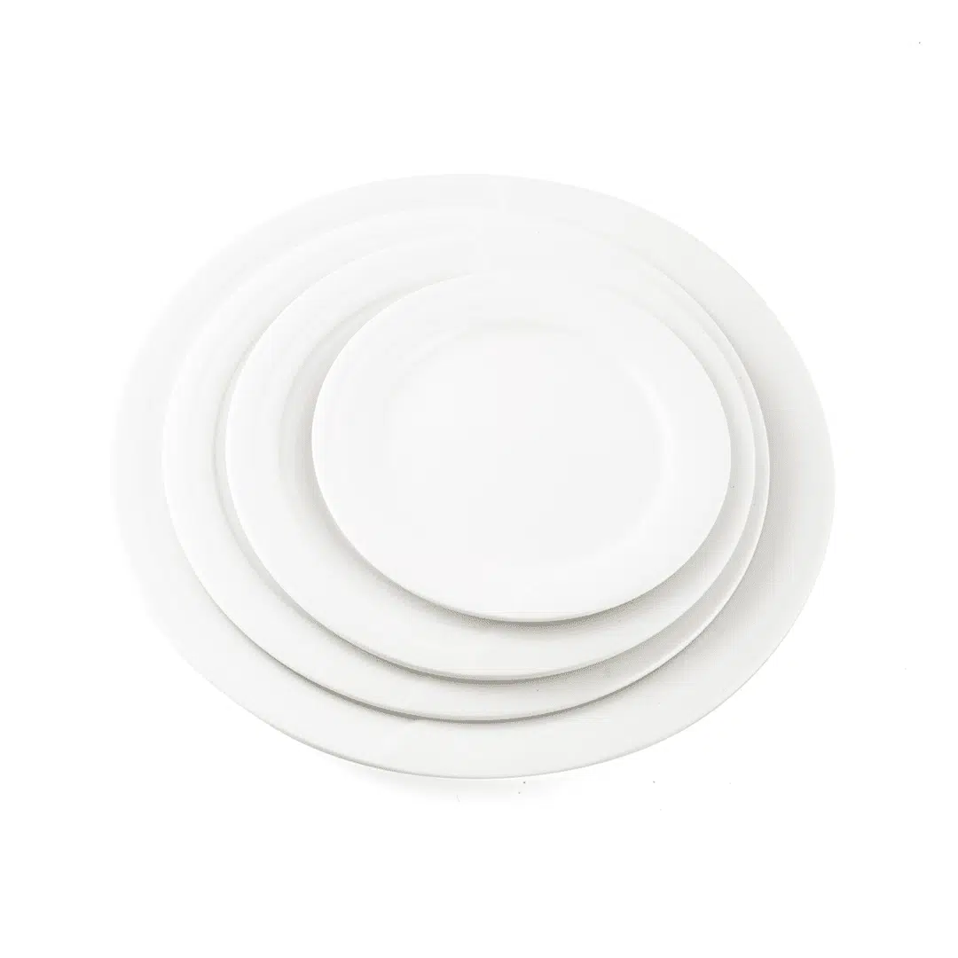 Ivory Porcelain Plate Castillo Design - Image 3