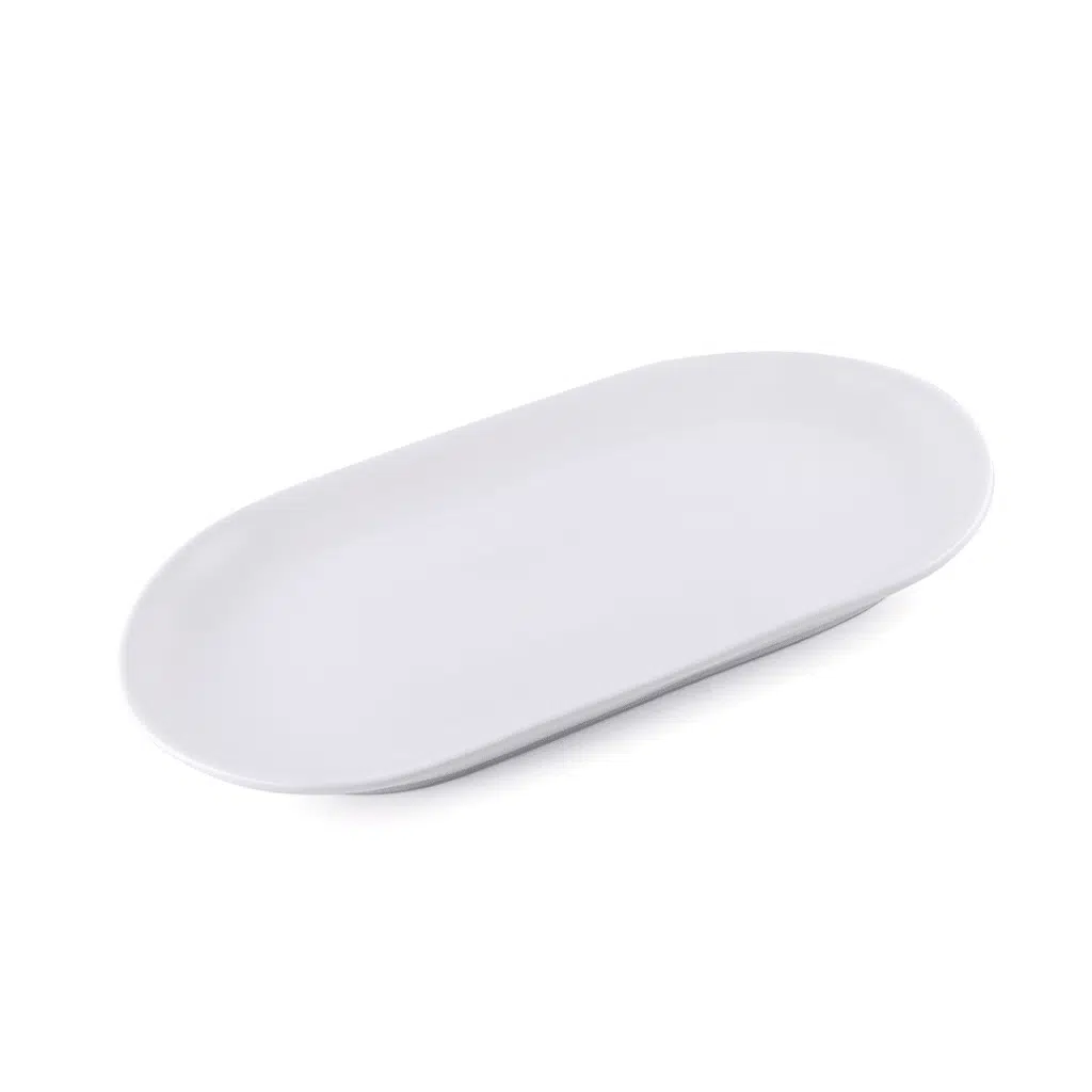 Ivory Porcelain Meal Oval Plate