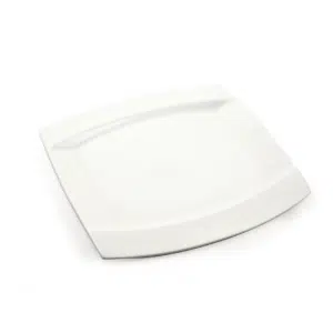 Ivory Porcelain Square Plate Meena Design