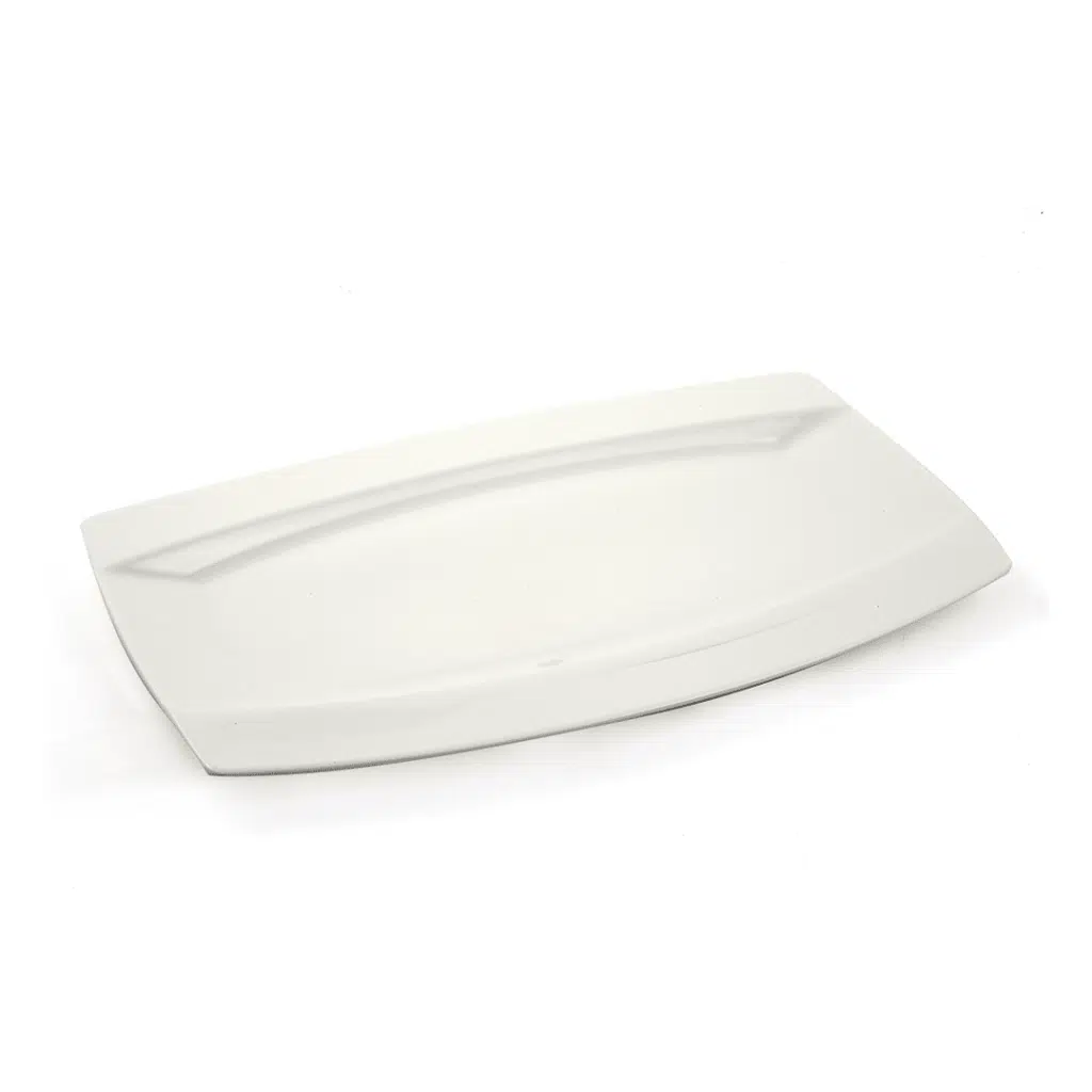 Ivory Porcelain Rectangular Plate Meena Design