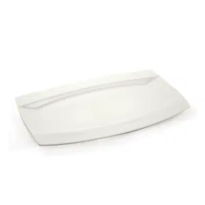 Ivory Porcelain Rectangular Plate Meena Design