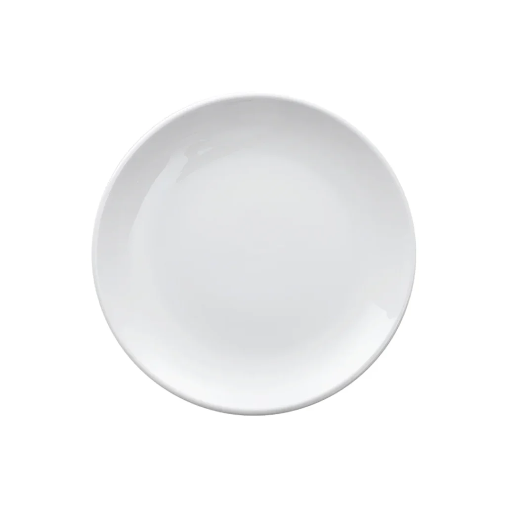 Ivory Porcelain Rimmed Thick Plate