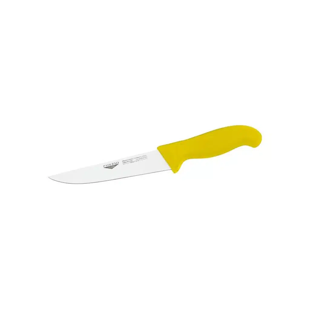 Paderno Boning Knife 16 cm Stainless Steel with Yellow Handle
