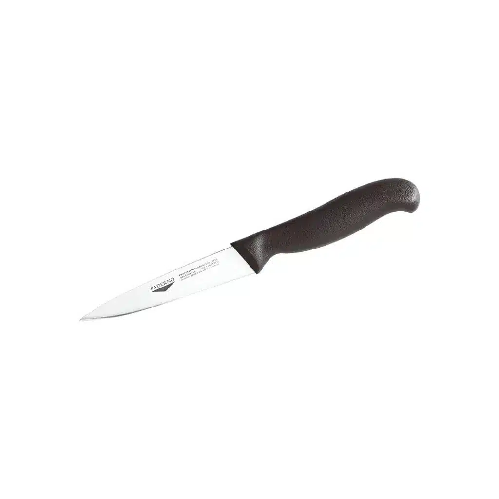 Paderno Paring Knife 11 cm Stainless Steel with Black Handle