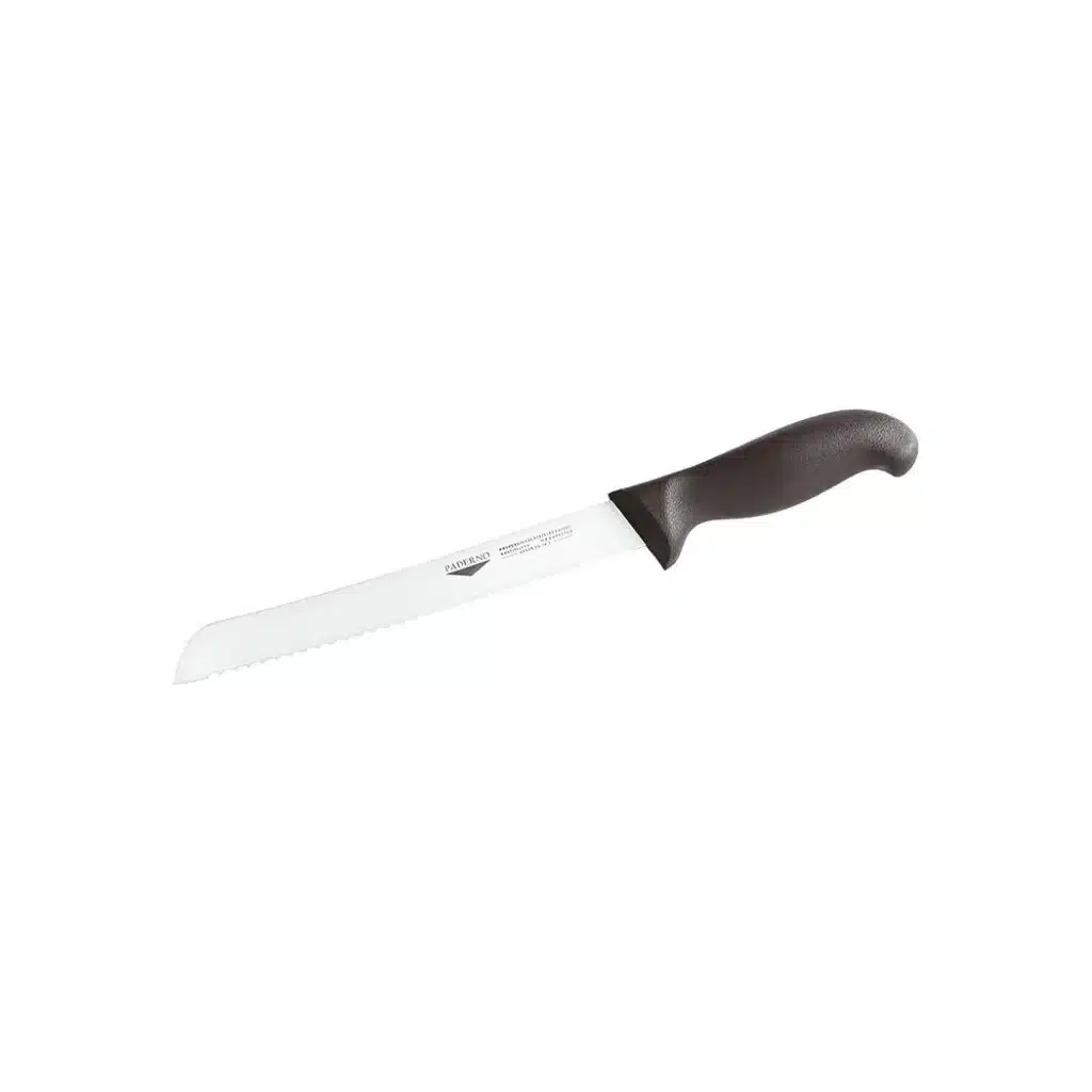 Paderno Bread Knife 25 cm with Black Handle Stainless Steel