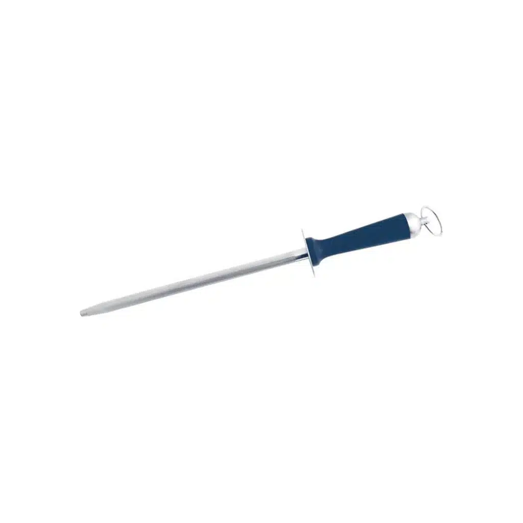 Paderno Sharpening Steel 30 cm with Blue Handle Stainless Steel