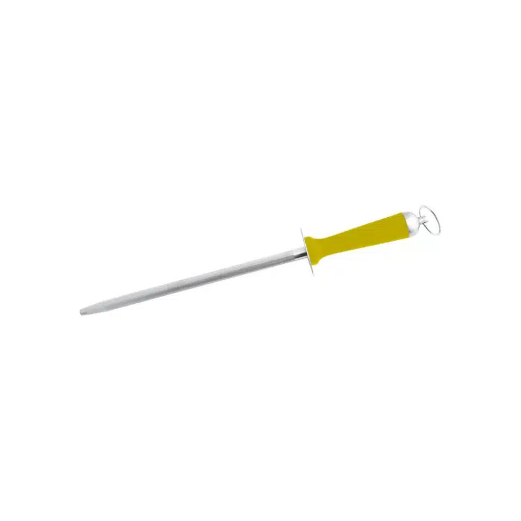Paderno Sharpening Steel 30 cm with Yellow Handle Stainless Steel