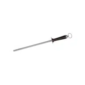 Paderno Diamond Sharpening Steel 26 cm with Black Handle Stainless Steel