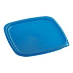 Cambro Blue Square Polypropylene Food Storage Container Lid