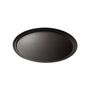 Cambro Camtread Black Non-Skid Oval Serving Tray