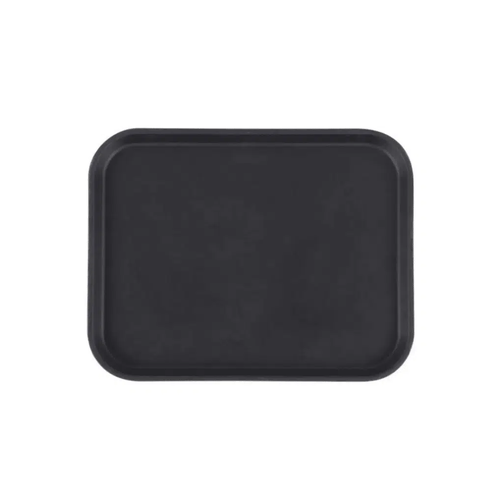 Cambro Camtread Black Square Non-Skid Serving Tray