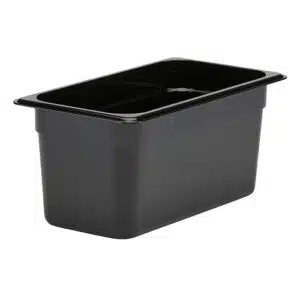 Cambro Camwear 1/3 Size Black Polycarbonate Food Pan