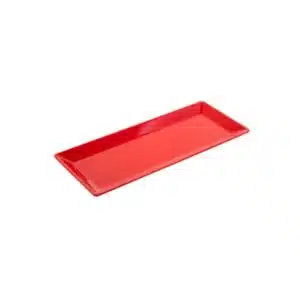Rectangular Plate 14 x 34cm Red