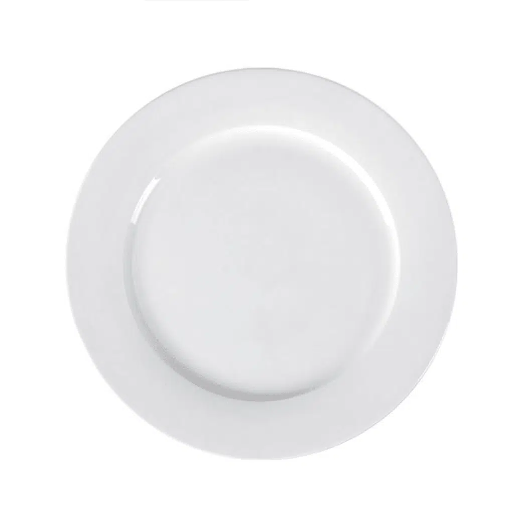 Ivory Porcelain 6 Piece Flat Plates Set