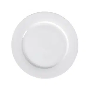 Ivory Porcelain 3 Piece Flat Plates Set