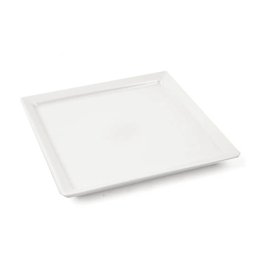 Ivory Porcelain 6 Piece Square Plates Set