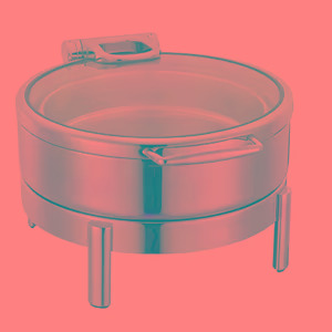 Buffet Chafing Dish 6L H/Y High Style Full Silver Round