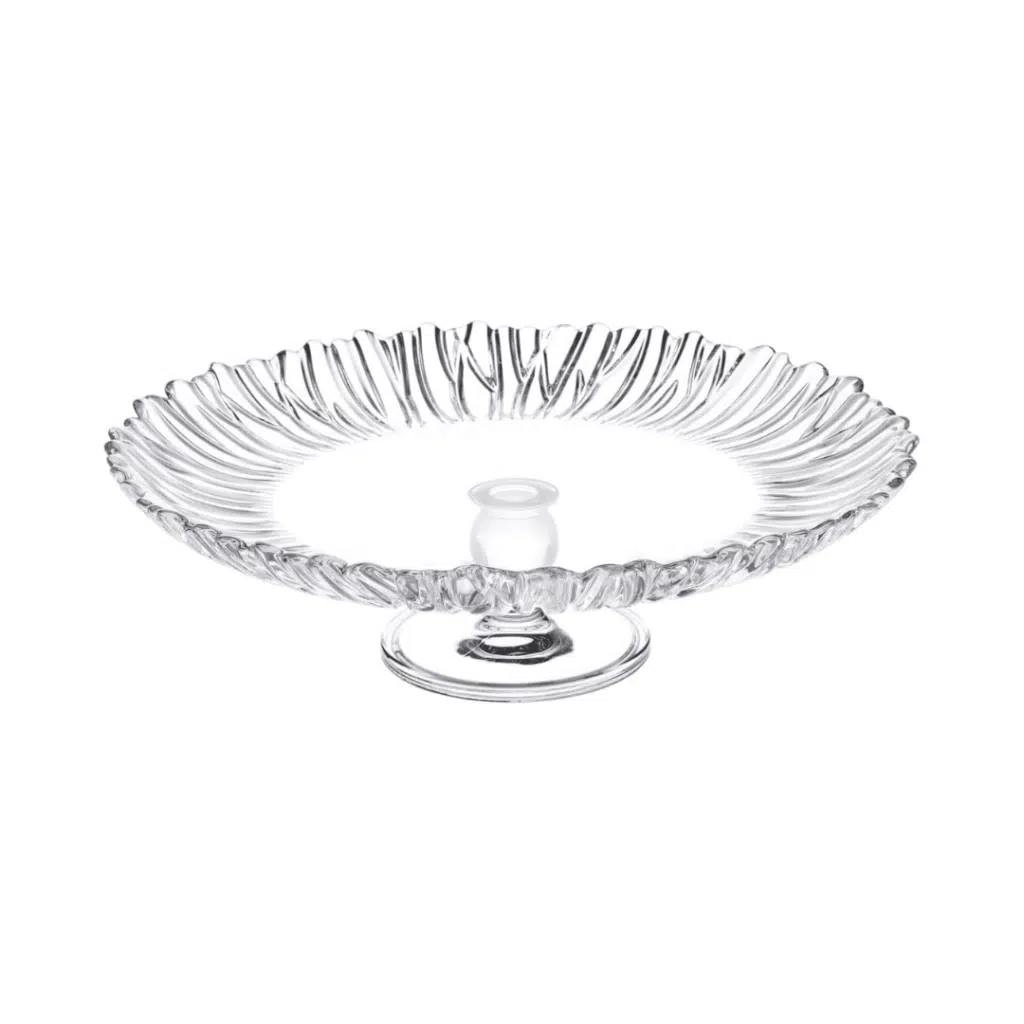 Pasabahce Essential Aurora Footed Server Plate 315mm Clear