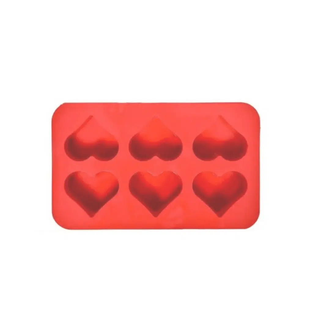 Silicone Mold Heart Shape 6 Cavities