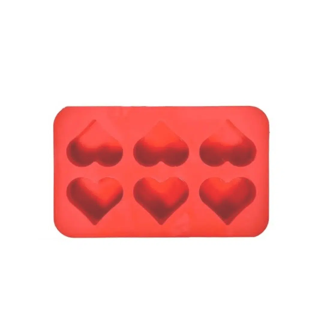 Silicone Mold Heart Shape 6 Cavities