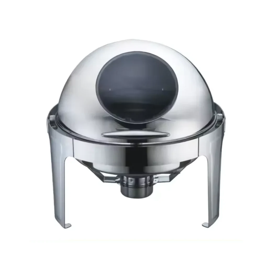 Top Round Chafing Dish 6L Roll with Glass Window