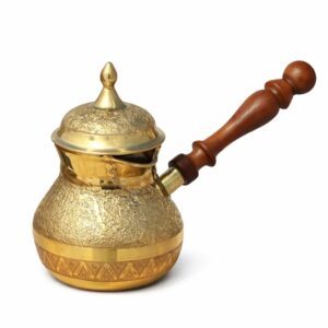 coffee pot with cover copper