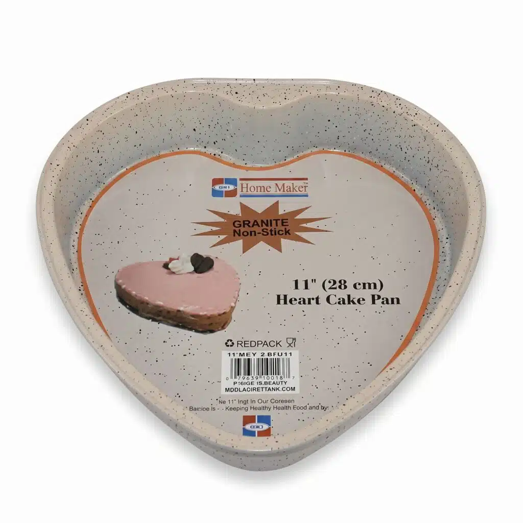 GRANITE-28CM Heart Shaped Tin