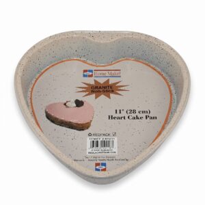 GRANITE-28CM HEART SHAPED TIN