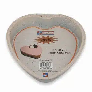 GRANITE-28CM HEART SHAPED TIN