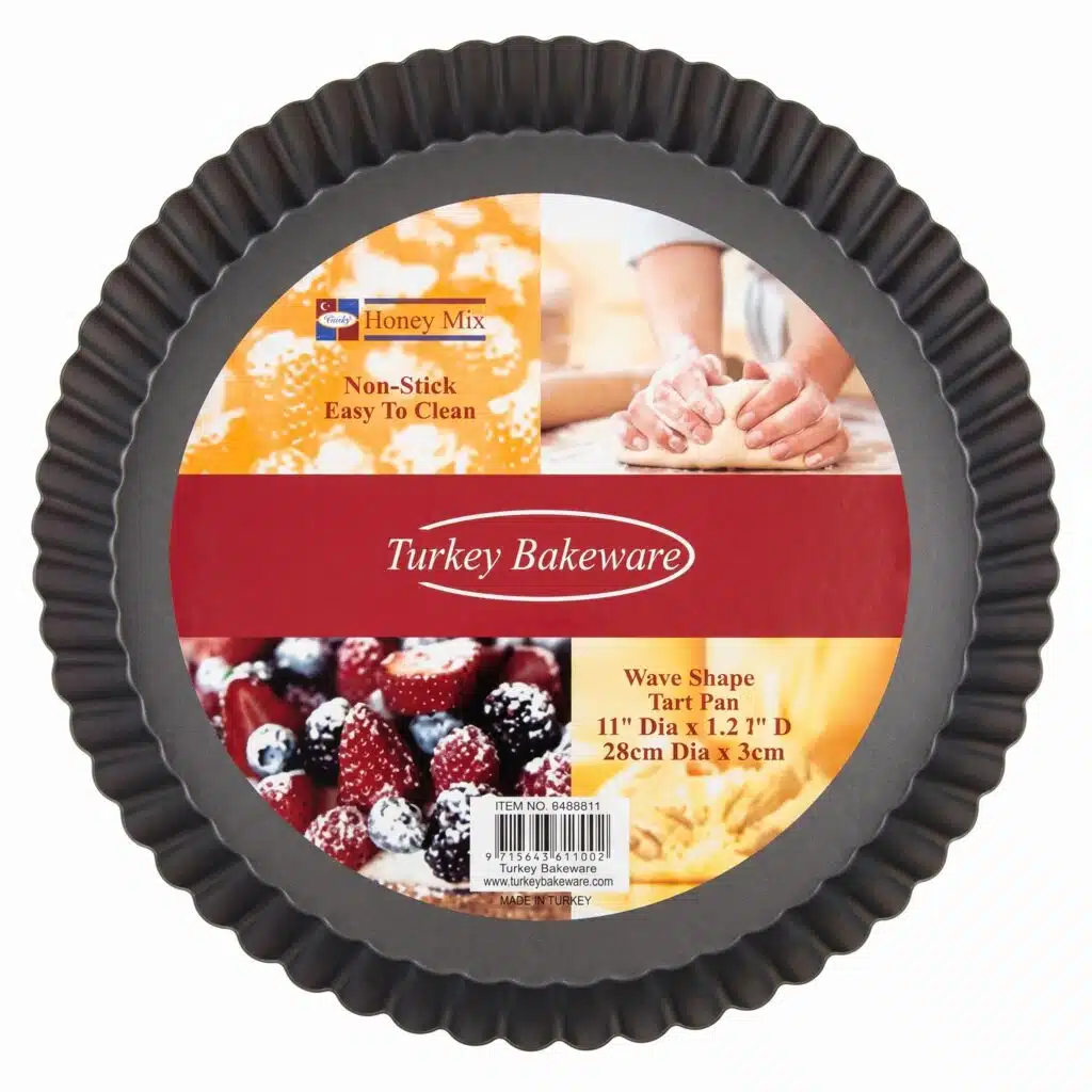 FLAN TIN FLAT BASE 28cm