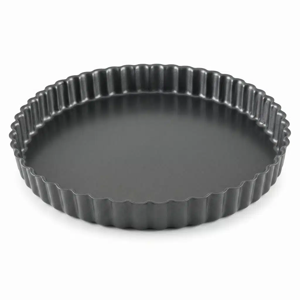 FLAN TIN W/FLAT BASE 23cm