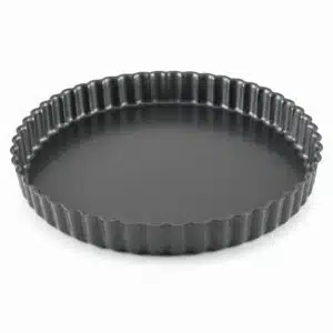 FLAN TIN W/FLAT BASE 23cm